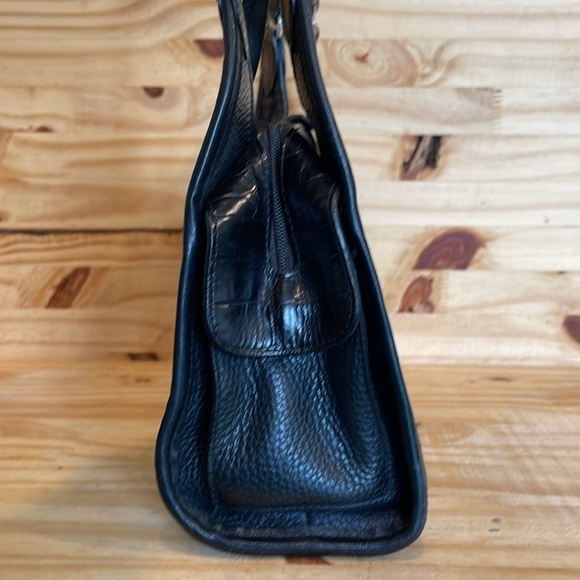 Brighton Signature Canvas and Black Croc Bag - Picture 5 of 14